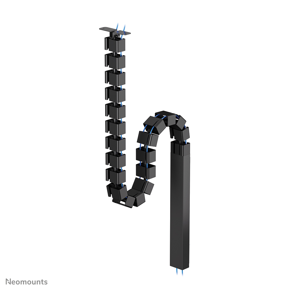 Neomounts ADS06-133BL Kabelwirbelsäule - modularer Wirbel - Schraubbefestigung - magnetische Kabelabdeckung - universal - Schwarz