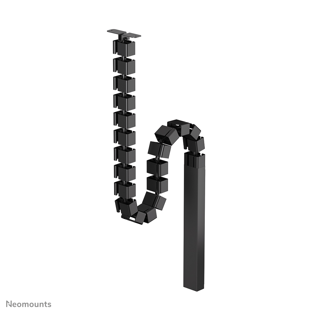 Neomounts ADS06-133BL Kabelwirbelsäule - modularer Wirbel - Schraubbefestigung - magnetische Kabelabdeckung - universal - Schwarz