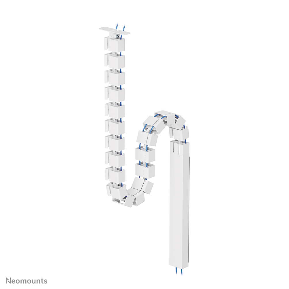 Neomounts ADS06-133WH Kabelwirbelsäule - modularer Wirbel - Schraubbefestigung - magnetische Kabelabdeckung - universal - Weiß