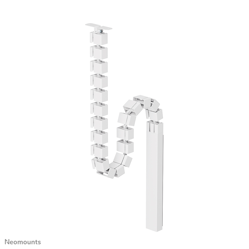Neomounts ADS06-133WH Kabelwirbelsäule - modularer Wirbel - Schraubbefestigung - magnetische Kabelabdeckung - universal - Weiß