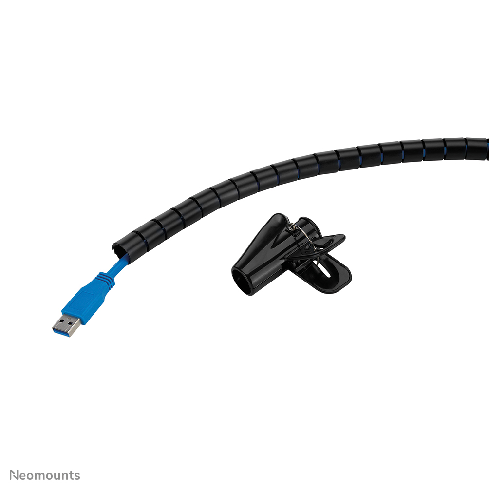 Neomounts ADS06-140BL Kabelspirale - für 1-3 Kabel - 15 mm - universal - Schwarz
