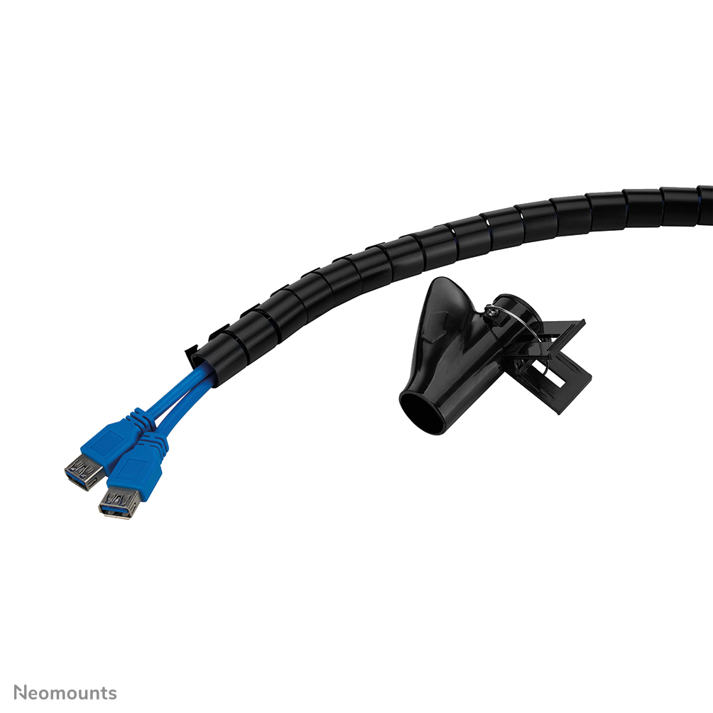 Neomounts ADS06-141BL Kabelspirale - für 1-4 Kabel - 20 mm - universal - Schwarz