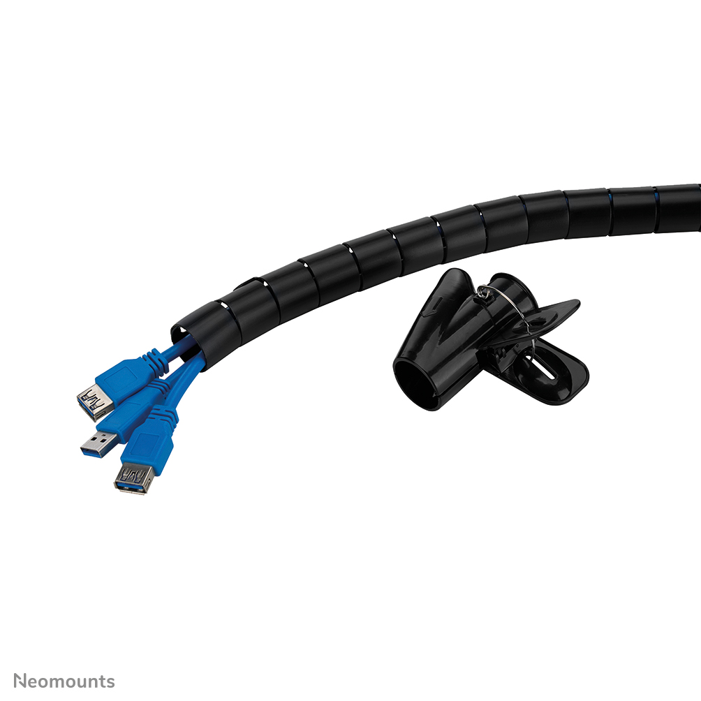 Neomounts ADS06-142BL Kabelspirale - für 1-5 Kabel - 25 mm - universal - Schwarz