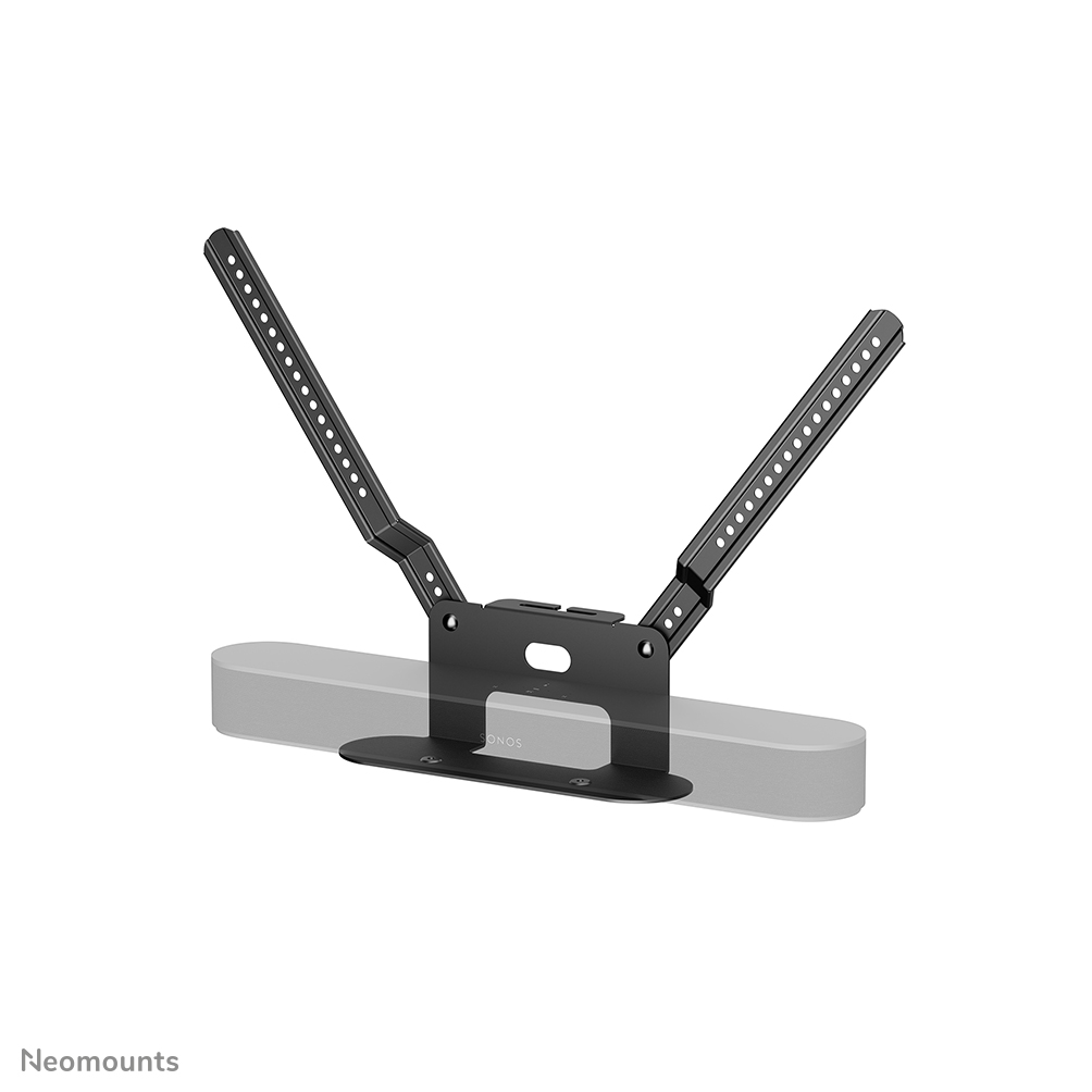 Neomounts AV35-726BL1 TV-Halterung für Sonos Beam - einfache Installation - TV-befestigtes Design - Schwarz