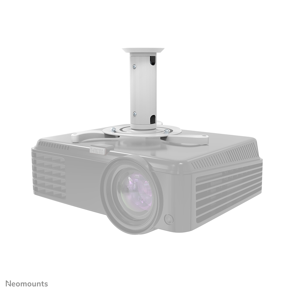 Neomounts BEAMER-C80WHITE Beamer Deckenhalterung - max 15 kg - H 13-20 cm - volle Bewegung - weiß