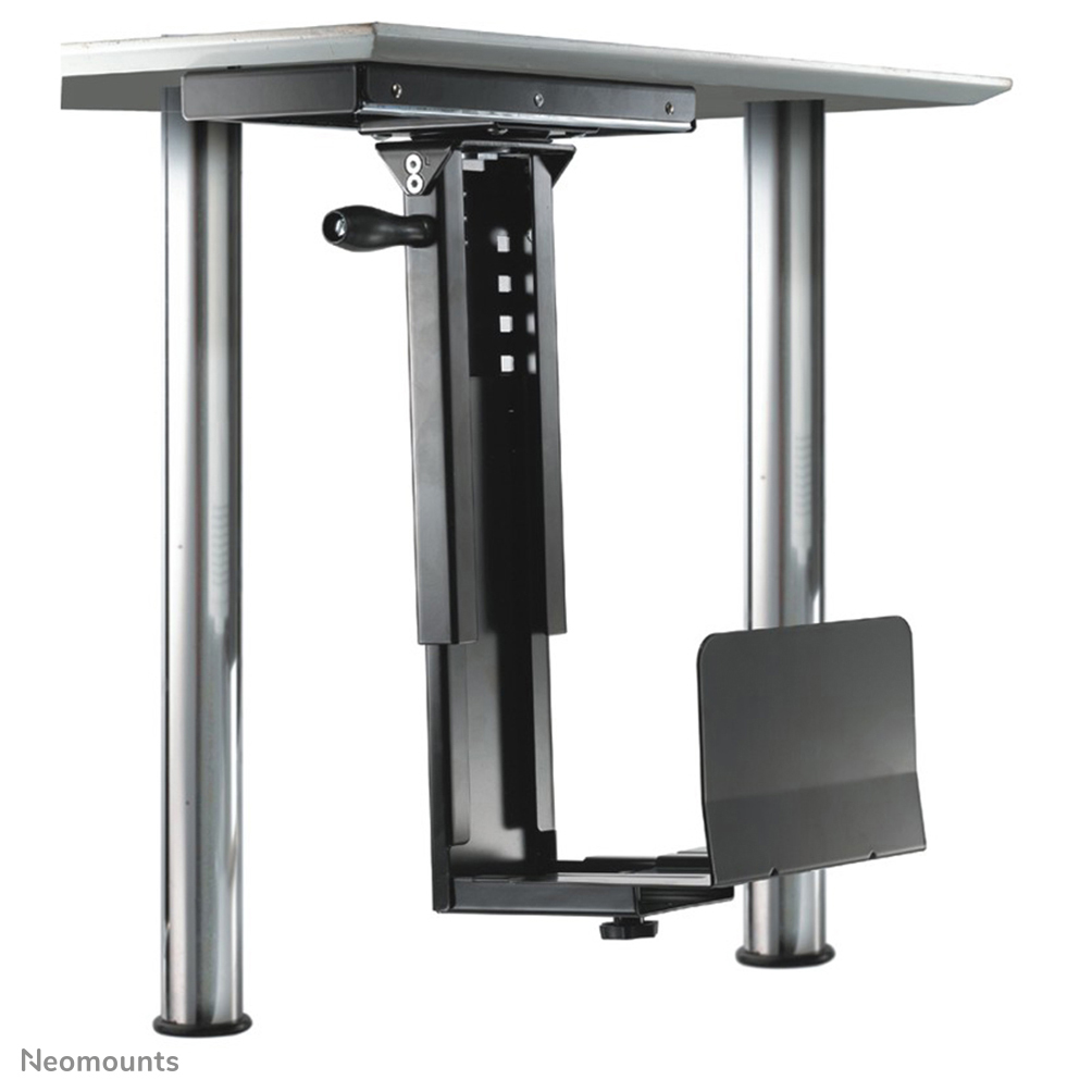 Neomounts CPU-D250BLACK CPU/PC-Halter - max 30 kg - 180° drehbar - H 39-54 cm - B 13-23 cm - universal - schwarz