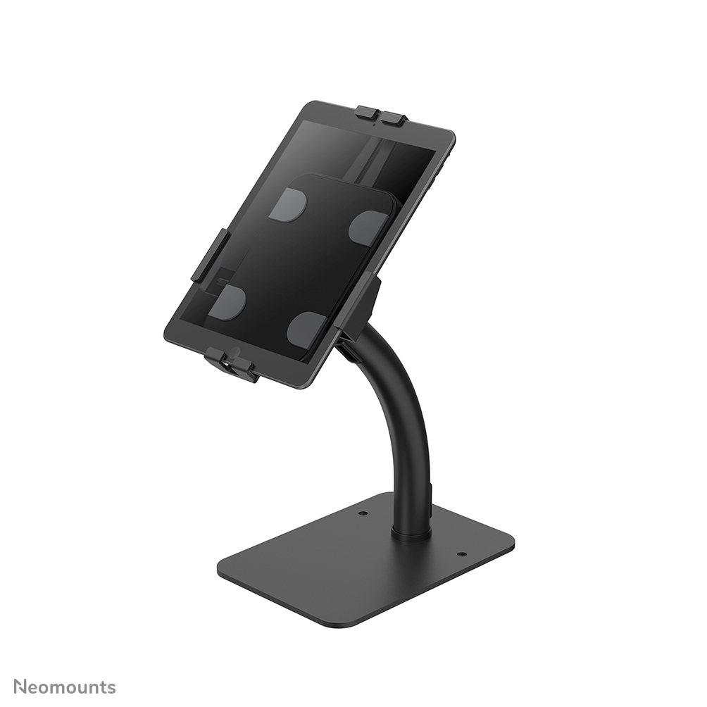 Neomounts DS15-625BL1 Tablet-Ständer für Schreibtisch - 7.9-11" - 130° neigbar - 360° drehbar - abschließbar (inkl. Anti-Diebstahl-Schraube, exkl. Schloss) - abschraubbar - universal - schwarz