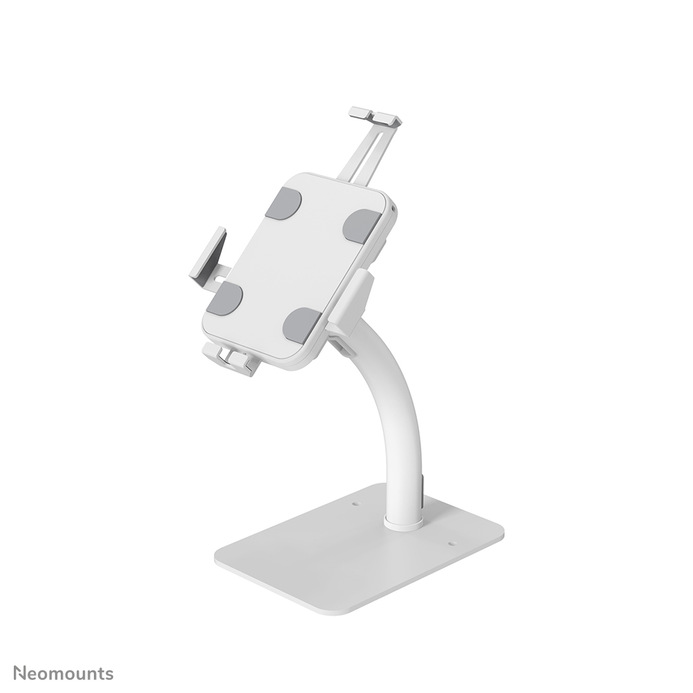 Neomounts DS15-625WH1 Tablet-Ständer für Schreibtisch - 7.9-11" - 130° neigbar - 360° drehbar - abschließbar (inkl. Anti-Diebstahl-Schraube, exkl. Schloss) - abschraubbar - universal - weiß