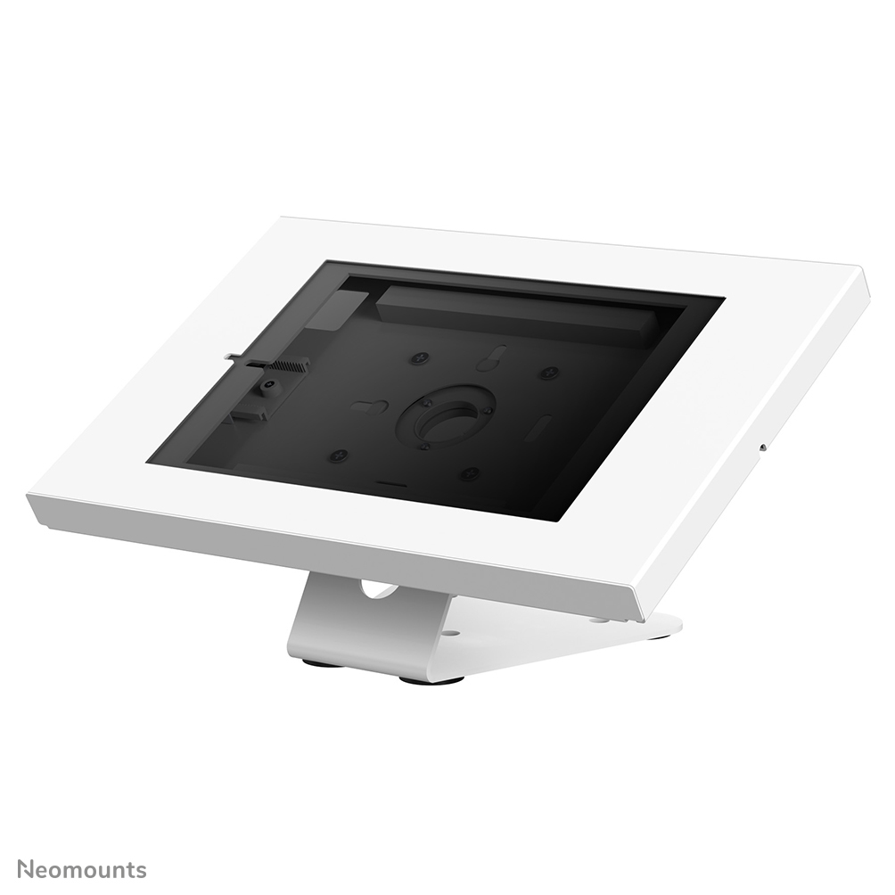 Neomounts DS15-630WH1 Tablet-Ständer für Schreibtisch und Wand - 90° drehbar - abschließbar (inkl. Schloss) - VESA 75x75 - abschraubbar - geeignet für verschiedene 9.7-11" Tablets - weiß