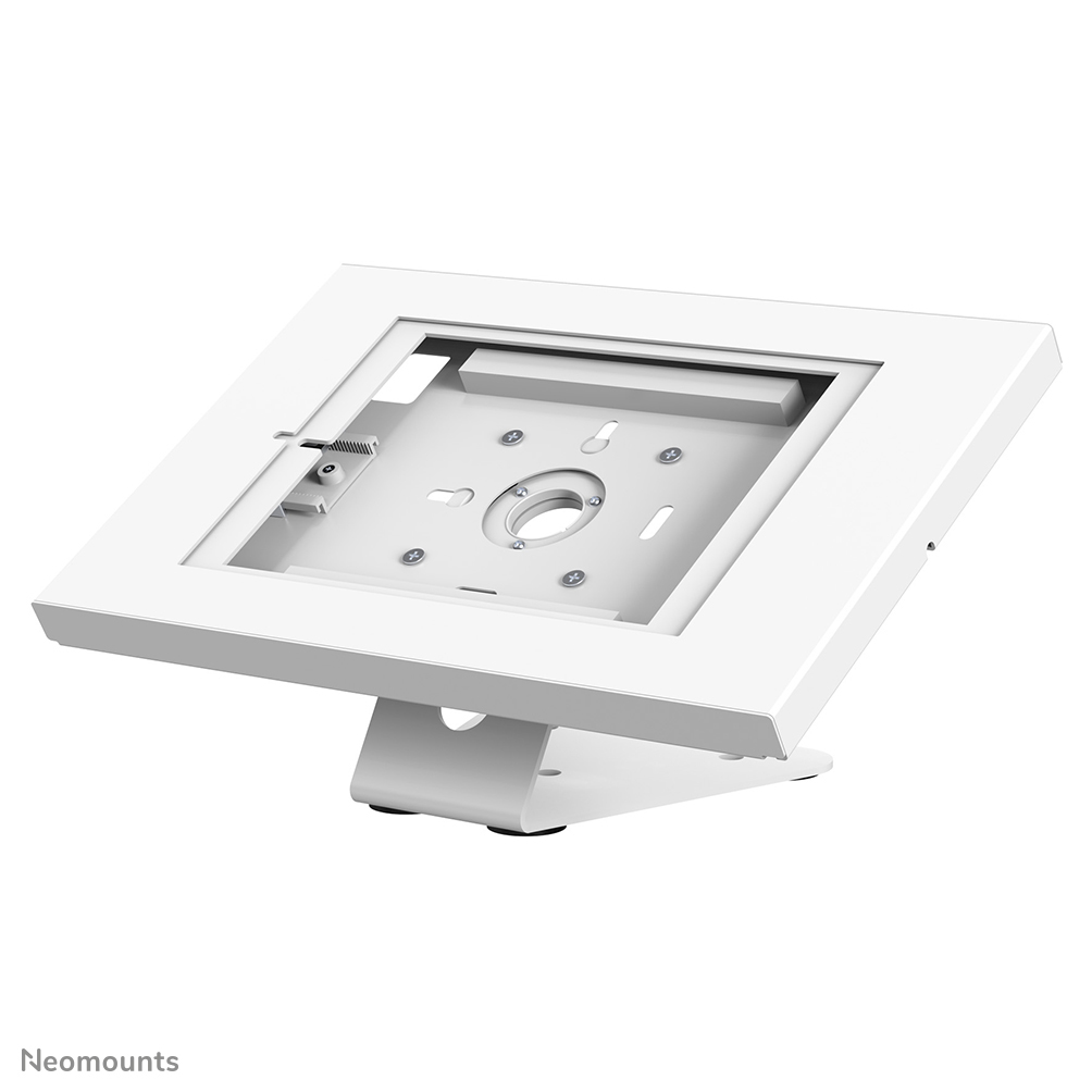 Neomounts DS15-630WH1 Tablet-Ständer für Schreibtisch und Wand - 90° drehbar - abschließbar (inkl. Schloss) - VESA 75x75 - abschraubbar - geeignet für verschiedene 9.7-11" Tablets - weiß