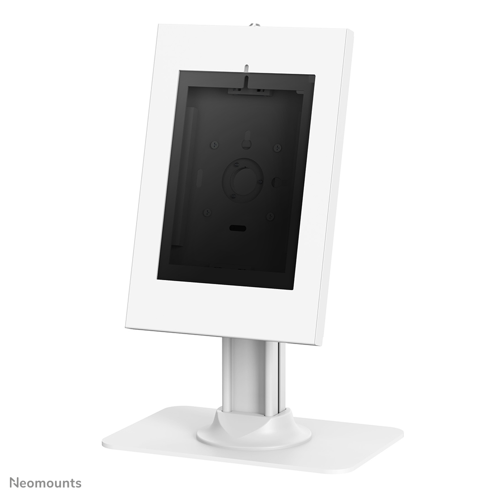 Neomounts DS15-650WH1 Tablet-Ständer für Schreibtisch - 75° neigbar - 90° drehbar - abschließbar (inkl. Schloss) - VESA 75x75 - abschraubbar - geeignet für verschiedene 9.7-11" Tablets - weiß