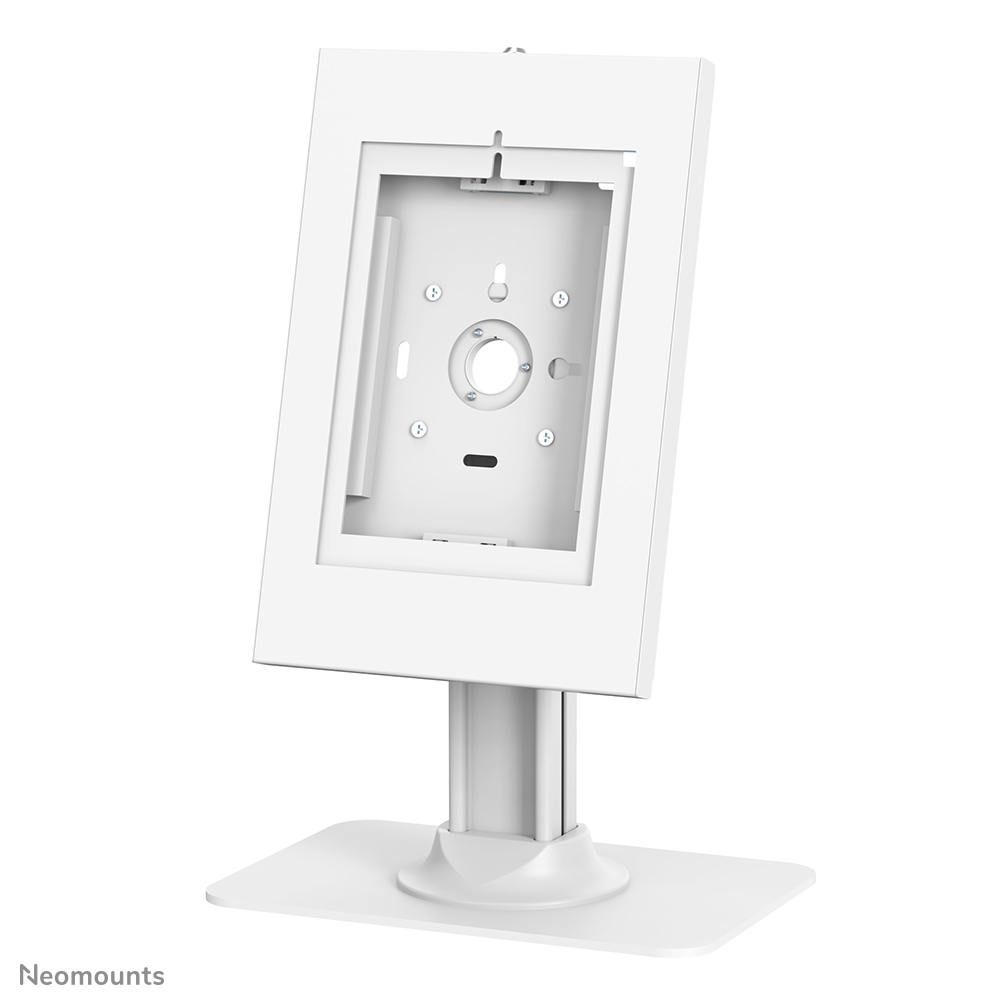 Neomounts DS15-650WH1 Tablet-Ständer für Schreibtisch - 75° neigbar - 90° drehbar - abschließbar (inkl. Schloss) - VESA 75x75 - abschraubbar - geeignet für verschiedene 9.7-11" Tablets - weiß