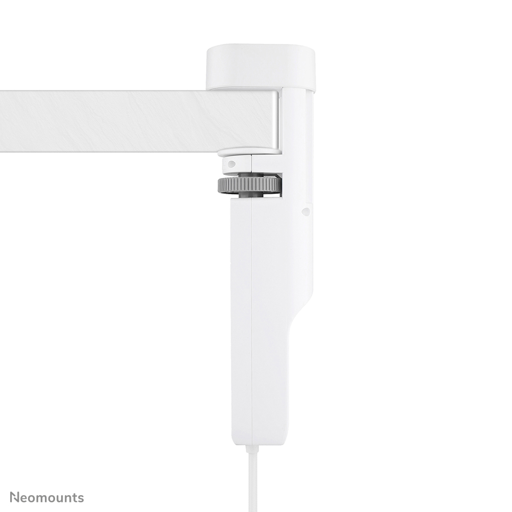 Neomounts VOLT DS22-840WH6 Tischsteckdose mit Klemme - 2 x USB-C (20W), 1x USB-A (18W), 3 x 230V. Steckdose Typ F 3680 Watt- 1,4 m Kabel - Schnellladung - weiß
