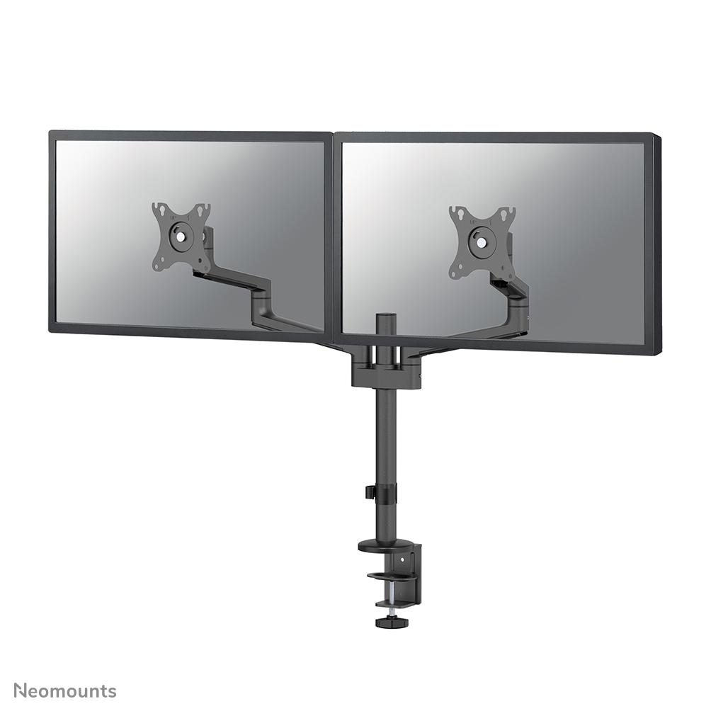 Neomounts NEXT Lite DS60-425BL2 Monitorarm 2 Bildschirme - 17-27" - 0-8 kg/Bildschirm - platzsparendes T-Rex-Modell - 100% plastikfreie Verpackung - schwarz