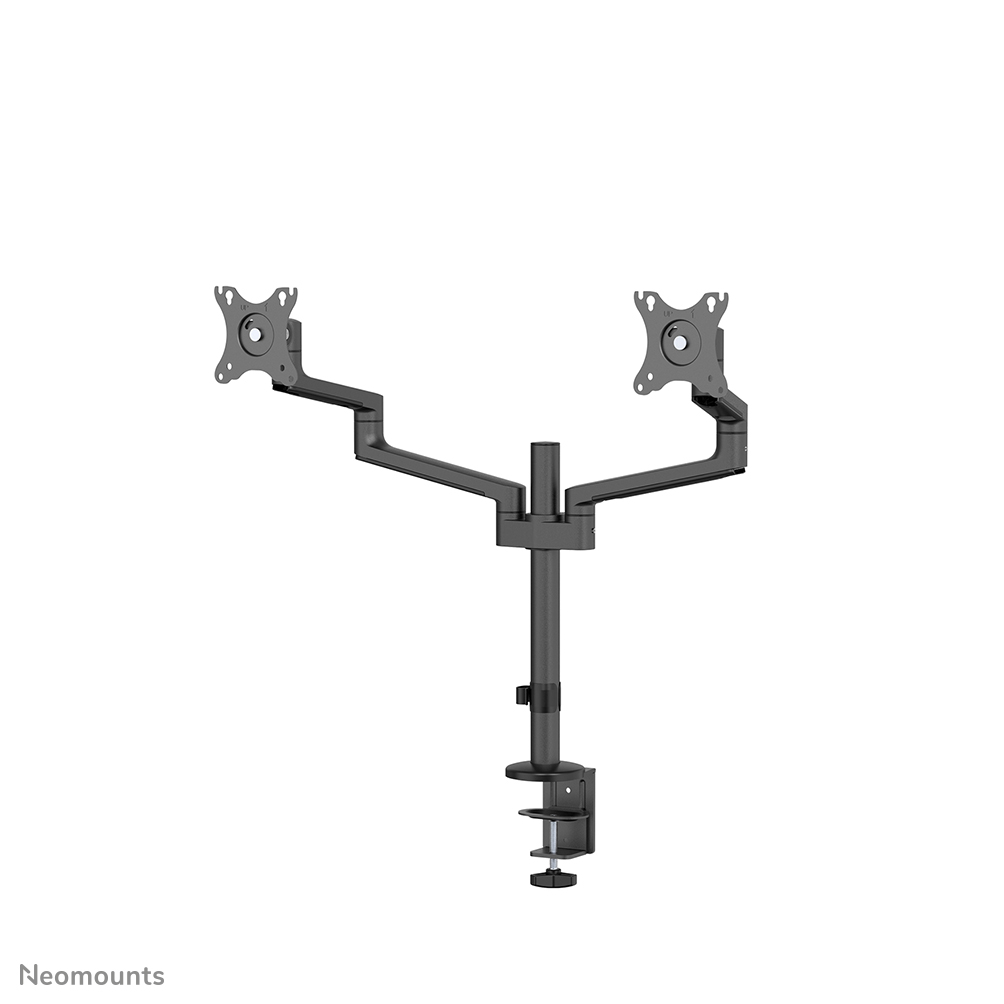 Neomounts NEXT Lite DS60-425BL2 Monitorarm 2 Bildschirme - 17-27" - 0-8 kg/Bildschirm - platzsparendes T-Rex-Modell - 100% plastikfreie Verpackung - schwarz