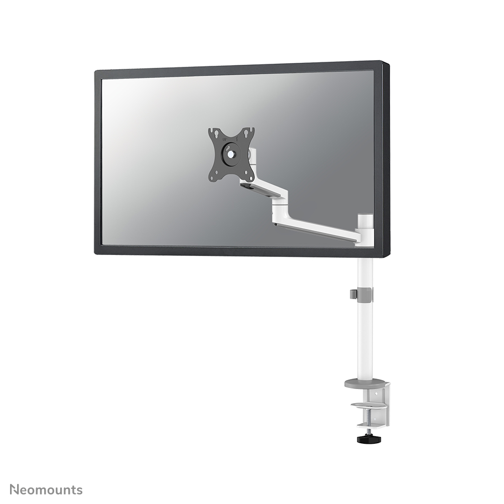 Neomounts NEXT Lite DS60-425WH1 Monitorarm 1 Bildschirm - 17-27" - 0-8 kg - platzsparendes T-Rex-Modell - 100% plastikfreie Verpackung - weiß