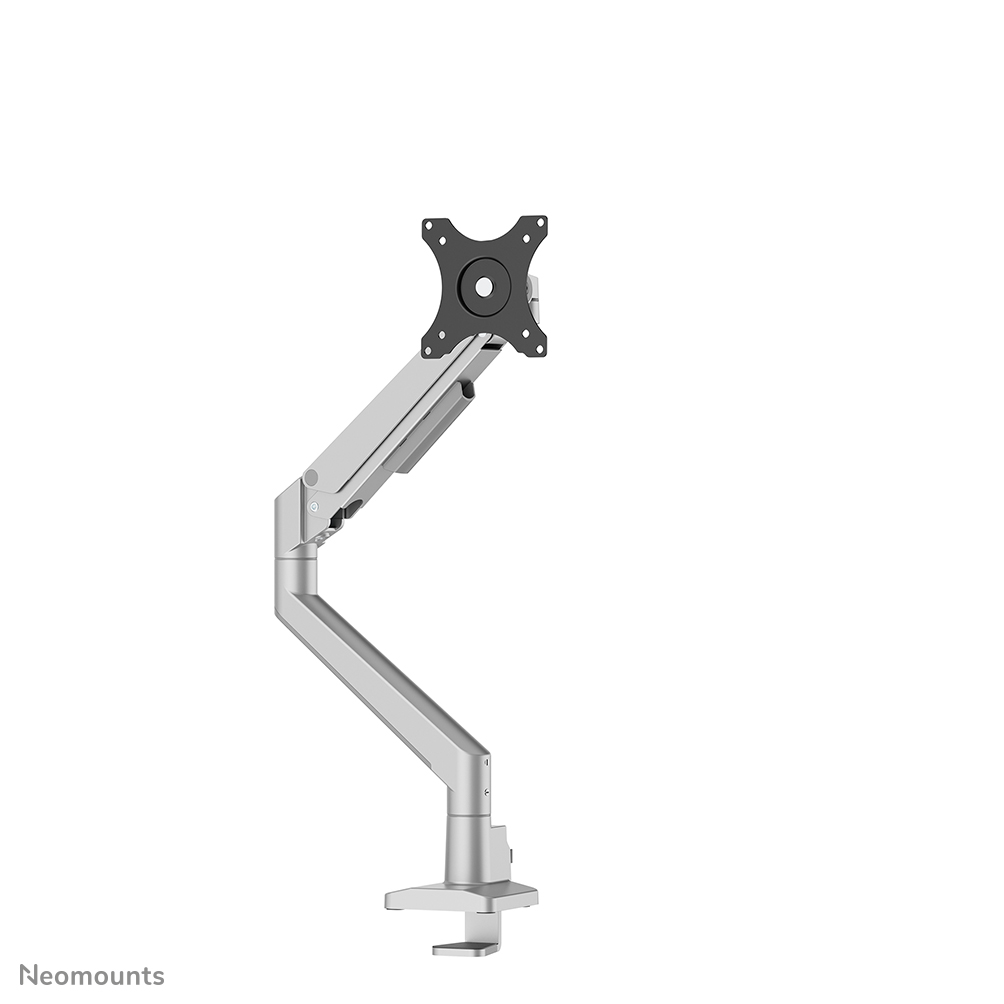 Neomounts NEXT Slim DS70-250SL1 Monitorarm 1 Bildschirm - 17-35" - 1-9 kg (Curved 8 kg) - Gasfeder - 180°-Stopp - Topfix - Easy Install-Modell - 100% plastikfreie Verpackung - silber
