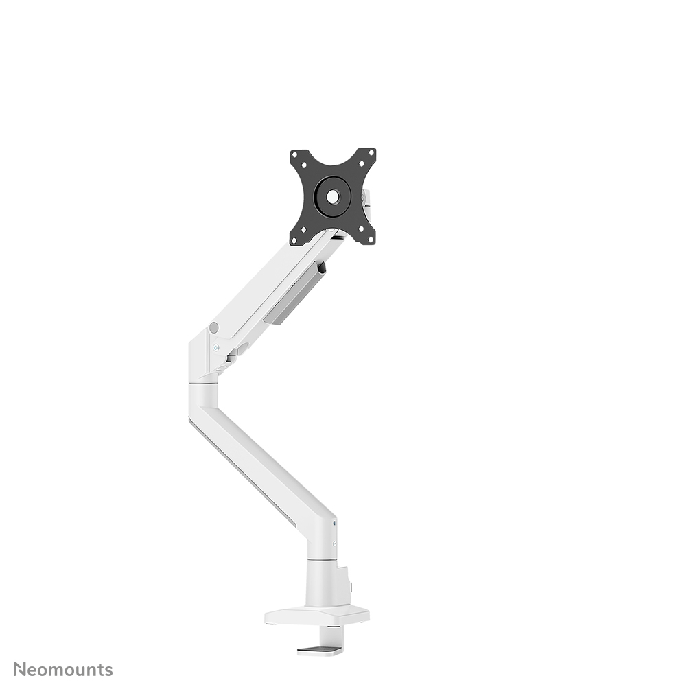 Neomounts NEXT Slim DS70-250WH1 Monitorarm 1 Bildschirm - 17-35" - 1-9 kg (Curved 8 kg) - Gasfeder - 180°-Stopp - Topfix - Easy Install-Modell - 100% plastikfreie Verpackung - weiß