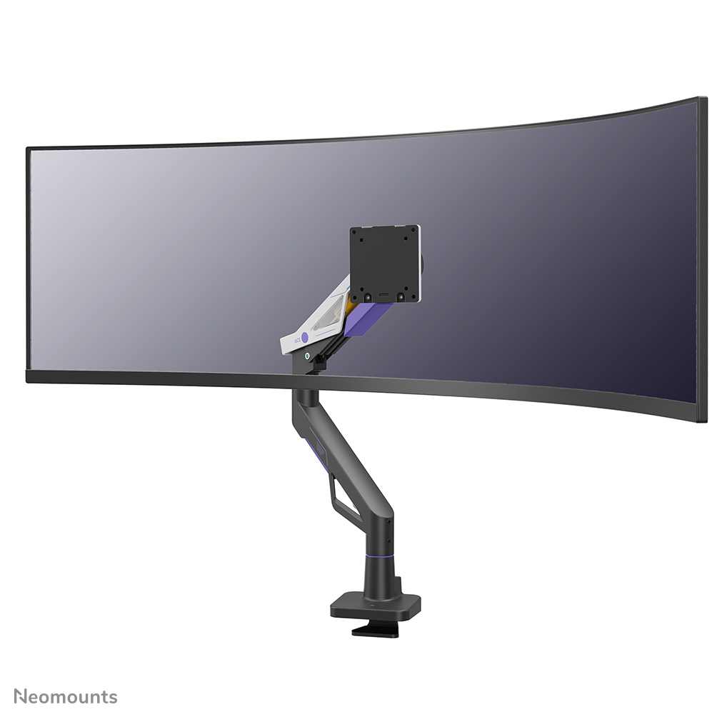 Neomounts ACE DS70-256BL1 Monitorarm Gaming 1 Bildschirm - 24-57" - 2-30 kg (Curved 24 kg) - Präzisionsneigung - Gasfeder - 180°-Stopp - Topfix - Easy Install-Modell - schwarz