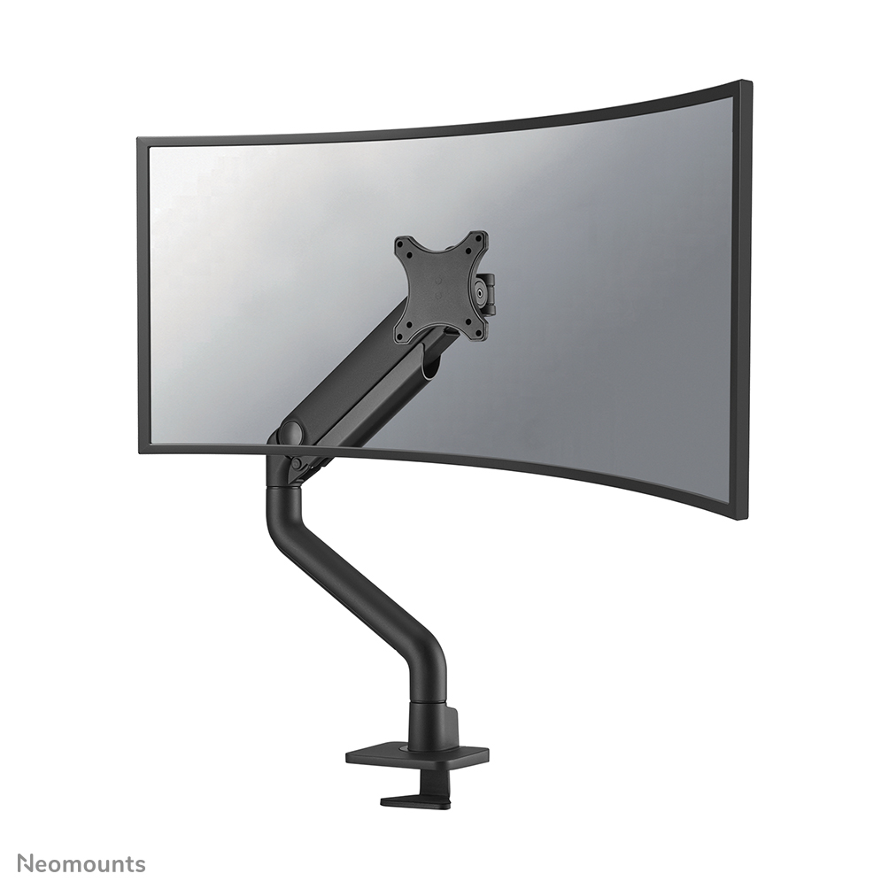 Neomounts NEXT One DS70S-950BL1 Monitorarm 1 Bildschirm - 17-49" - 1-18 kg (Curved 15 kg) - Gasfeder - 180°-Stopp - Topfix - Easy Install-Modell - 100% plastikfreie Verpackung - schwarz
