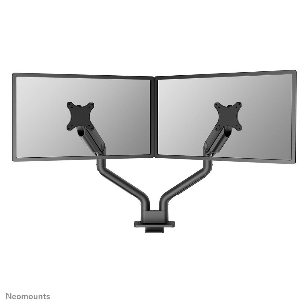 Neomounts NEXT One DS70S-950BL2 Monitorarm 2 Bildschirme - 17-35" - 1-18 kg/Bildschirm (Curved 15 kg/Bildschirm) - Gasfeder - 180°-Stopp - Topfix - Easy Install-Modell - 100% plastikfreie Verpackung - schwarz