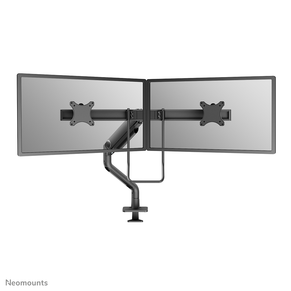 Neomounts NEXT One DS75S-950BL2 Traverse Monitorarm 2 Bildschirme - 17-32" - 1-8 kg/Bildschirm - Gasfeder - 180°-Stopp - Topfix - Easy Install-Modell - 100% plastikfreie Verpackung - schwarz