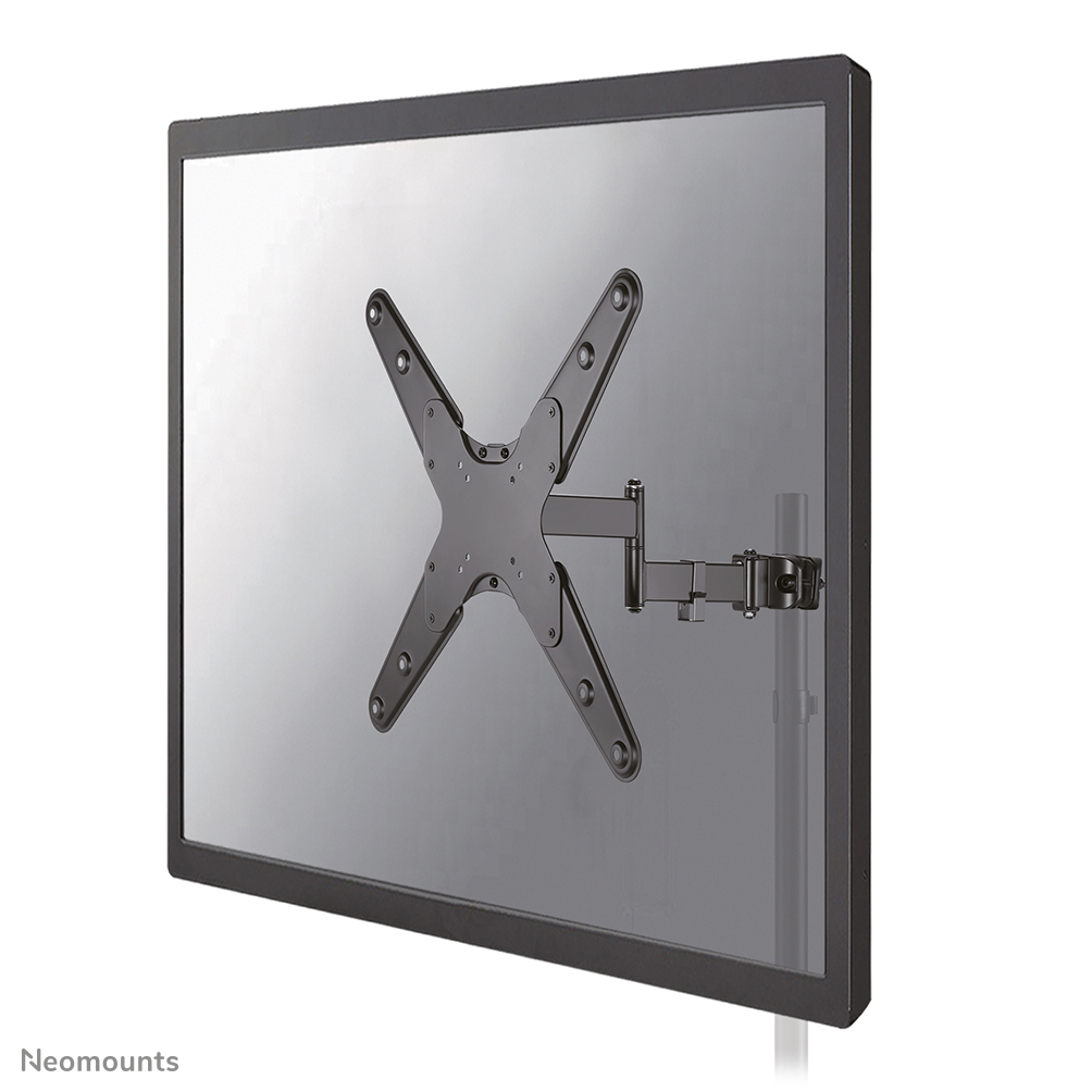 Neomounts FL40-450BL14 TV-Stangenhalterung - 32-55" - max 25 kg - VESA 75x75-400x400 - geeignet für Ø 28-50 mm - Nivellierung - volle Bewegung - schwarz