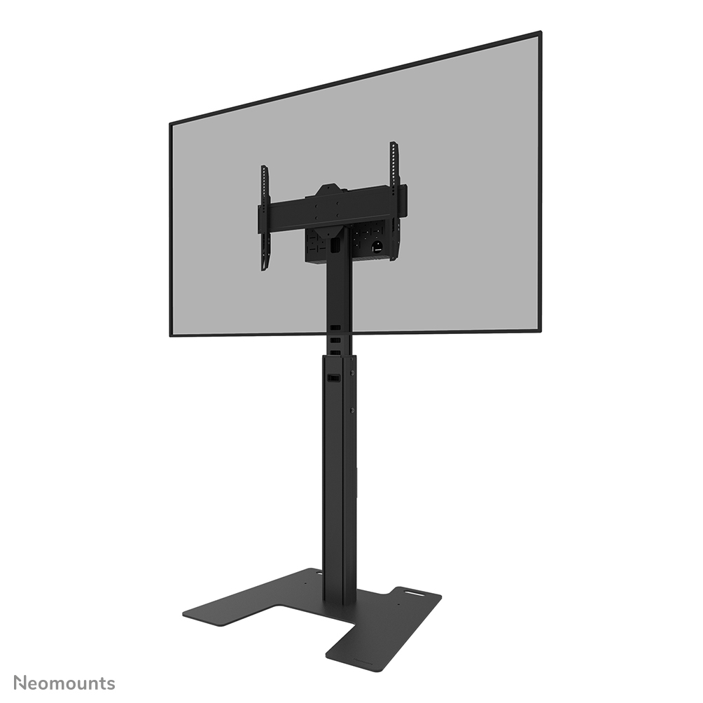 Neomounts MOVE Up FL45S-825BL1 TV-Bodenständer - 37-75" - max 70 kg - manuell H 104-157 cm - VESA 100x100-600x400 - abschließbar (exkl. Schloss) - Videobar-Kit optional verfügbar - schwarz