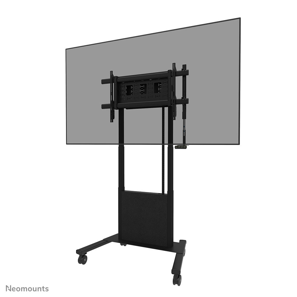 Neomounts MOVE Lift X FL55-885BL1 TV Trolley - 65-105" - max. 120 kg - motorisierte Höhenverstellung 125,4-235,4 cm - 50 mm/Sek. - VESA 200x200-1000x600 - abschließbar - schwarz