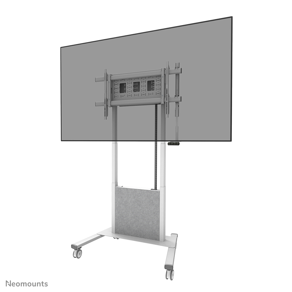 Neomounts MOVE Lift X FL55-885WH1 TV Trolley - 65-105" - max. 120 kg - motorisierte Höhenverstellung 125,4-235,4 cm - 50 mm/Sek. - VESA 200x200-1000x600 - abschließbar - weiß