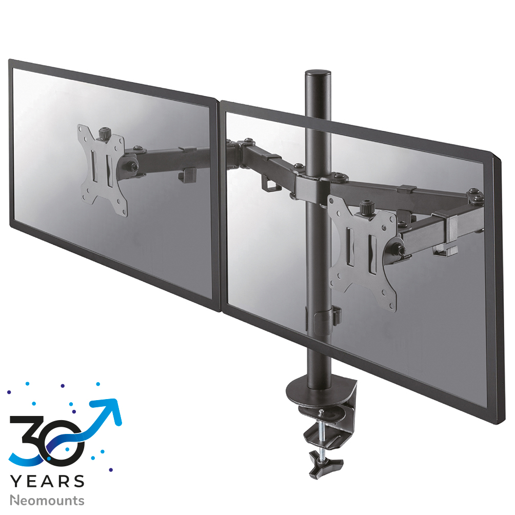 Neomounts FPMA-D550DBLACK Monitorarm 2 Bildschirme - 10-32" - 0-8 kg/Bildschirm - schwarz