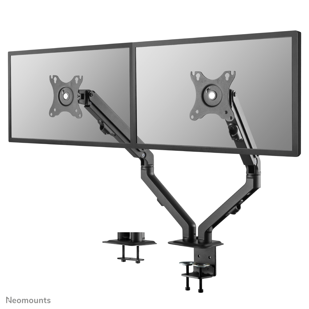 Neomounts FPMA-D650DBLACK Monitorarm 2 Bildschirme - 17-27" - 2-7 kg/Bildschirm - Schraubenfeder - schwarz