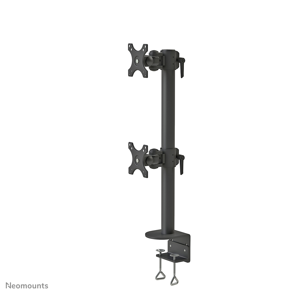 Neomounts FPMA-D960DVBLACKPLUS Monitorarm 2 Bildschirme - 17-49" - 0-15 kg/Bildschirm (Curved 13 kg/Bildschirm) - vertikale Montage - schwarz