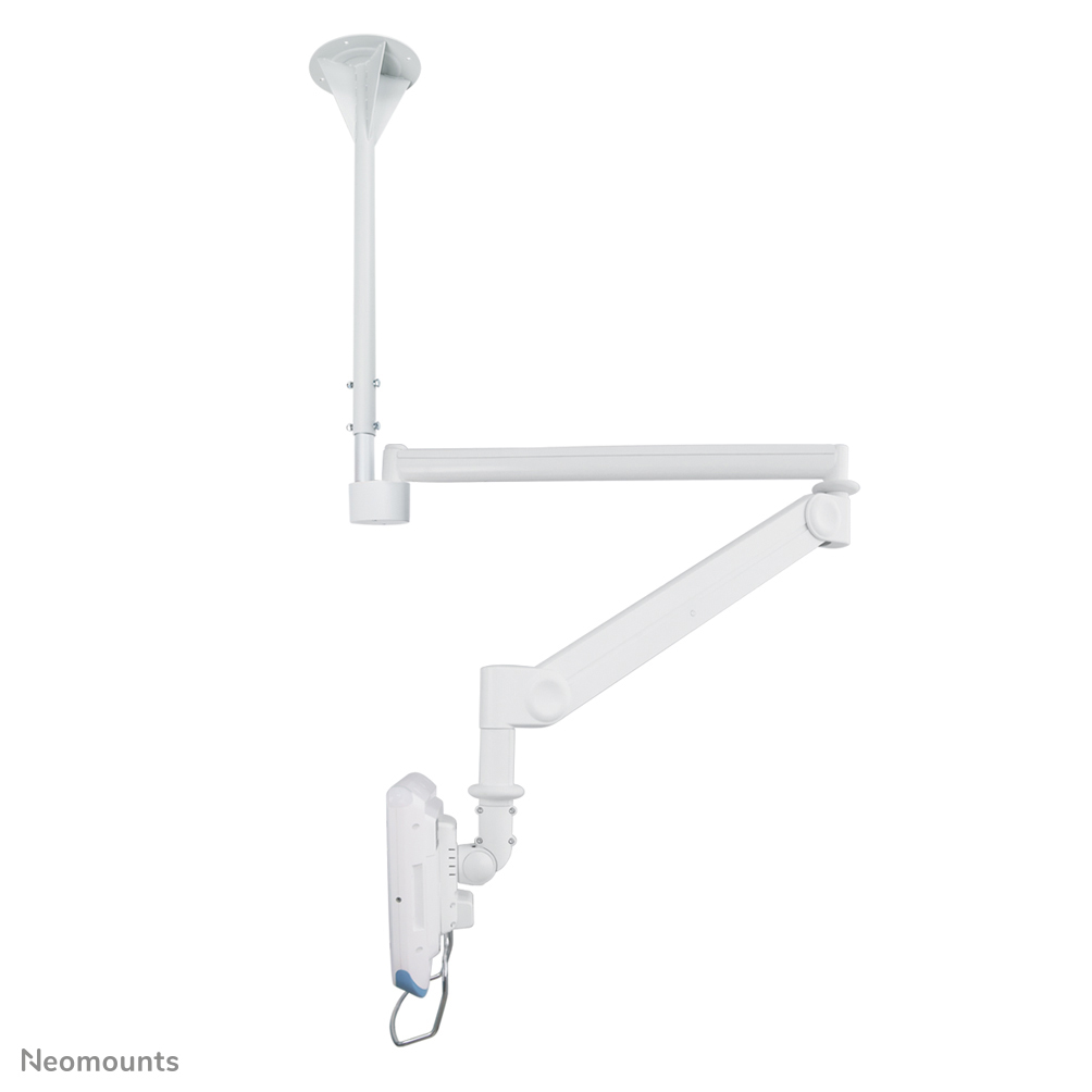Neomounts FPMA-HAC100 Medizinische Deckenhalterung für Monitore - 10-24" - H 0-170 cm - 1-6 kg - VESA 75x75-100x100 - Gasfeder - weiß
