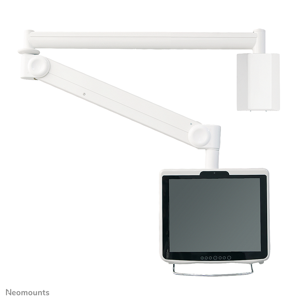 Neomounts FPMA-HAW100 Medizinische Wandhalterung für Monitore - 10-24" - H 0-170 cm - 1-6 kg - VESA 75x75-100x100 - Gasfeder - weiß