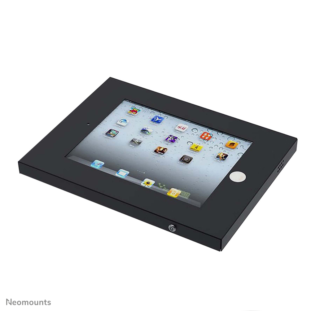 Neomounts IPAD2N-UN20BLACK Tablet-Wandhalterung - max 10 kg - abschließbar (inkl. Anti-Diebstahl-Schraube, exkl. Schloss) - VESA 100x100 - geeignet für iPad/iPad Air 9.7" - schwarz