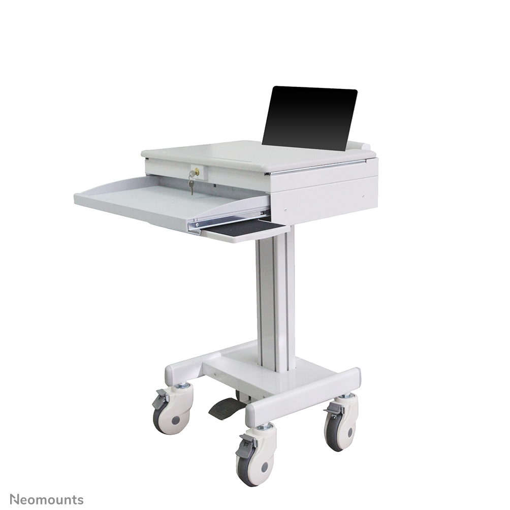 Neomounts MED-M100 Medizinischer mobiler Arbeitsplatz -17" - max 5 kg - Gasfeder - abschließbar (inkl. Schloss) - grau
