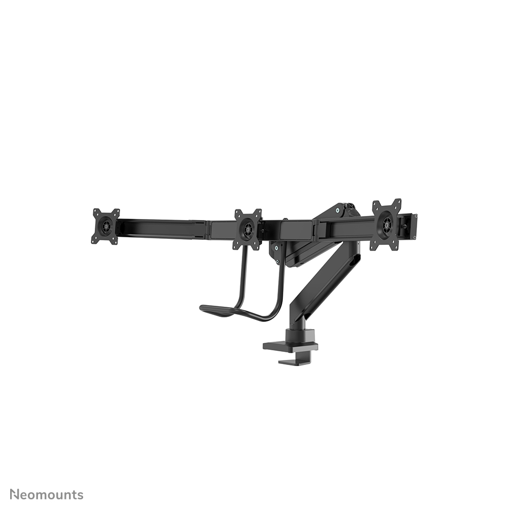 Neomounts NM-D775DX3BLACK Traverse Monitorarm 3 Bildschirme - 17-27" - 1-6 kg/Bildschirm - Gasfeder - 180°-Stopp - Topfix - schwarz