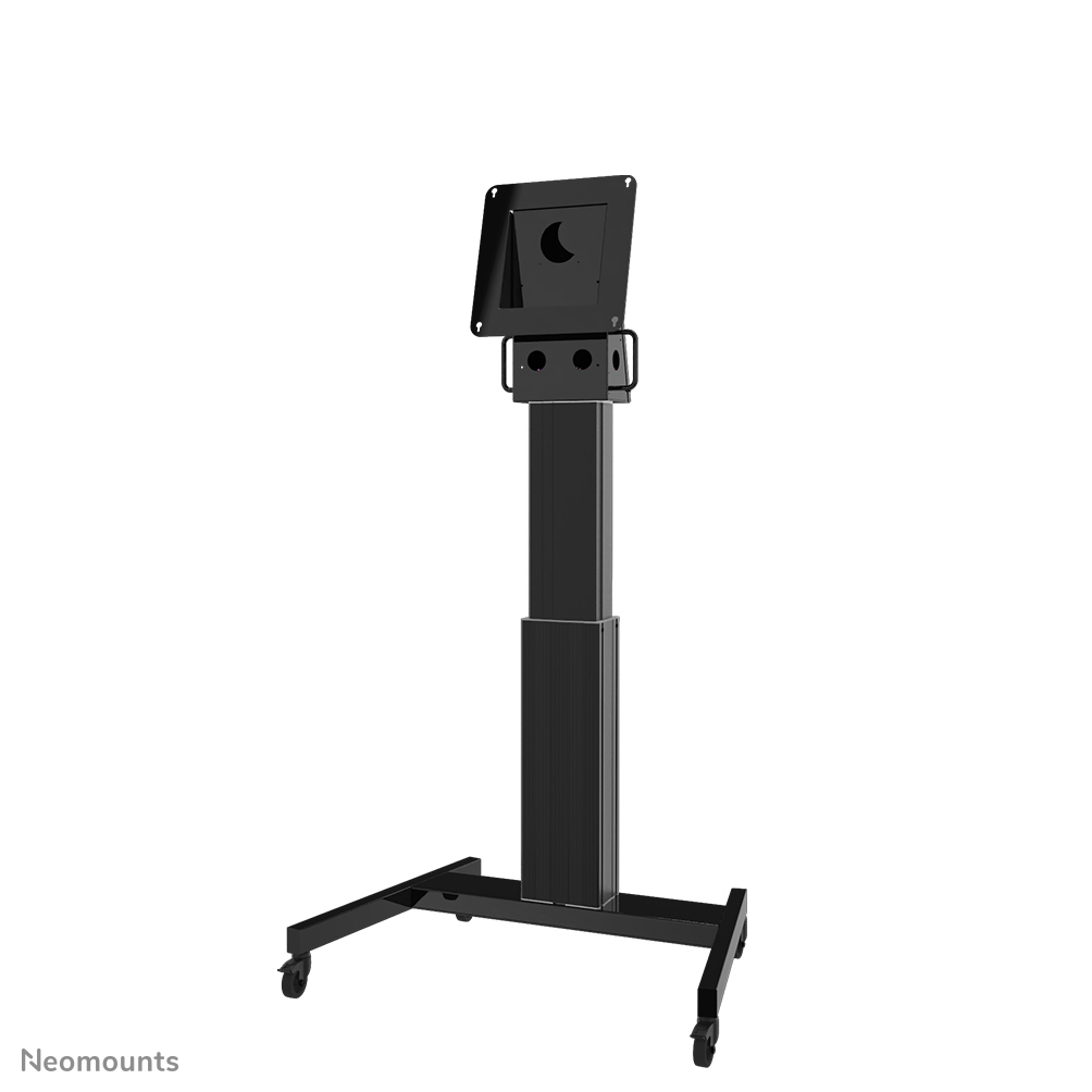 Neomounts NM-HUB2LIFTBLACK TV-Trolley - bis zu 50" - max 150 kg - motorisiert H 134-184 cm - VESA 350x350 - schwarz