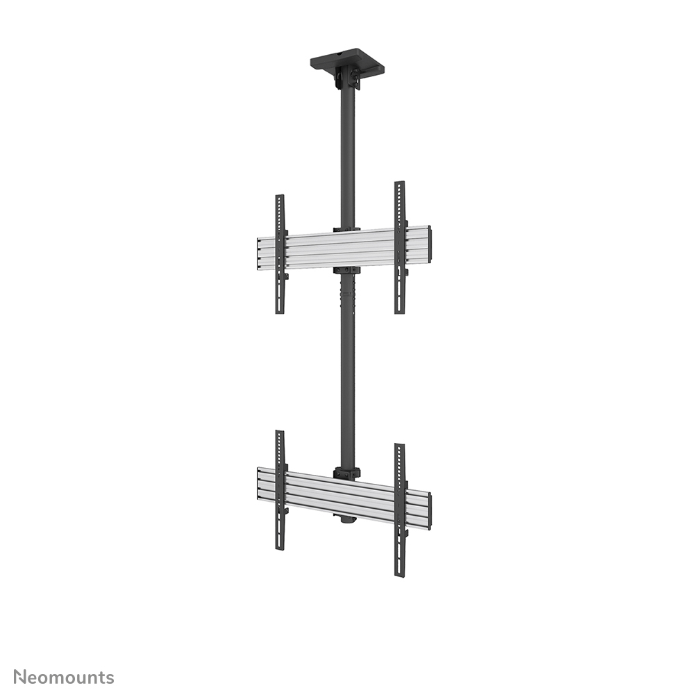 Neomounts NMPRO-C12 Videowall-Deckenhalterung 2 Bildschirme - 32-65" - max 30 kg/Bildschirm - VESA 100x100-600x400 - H 325 cm - vertikale Montage - schwarz