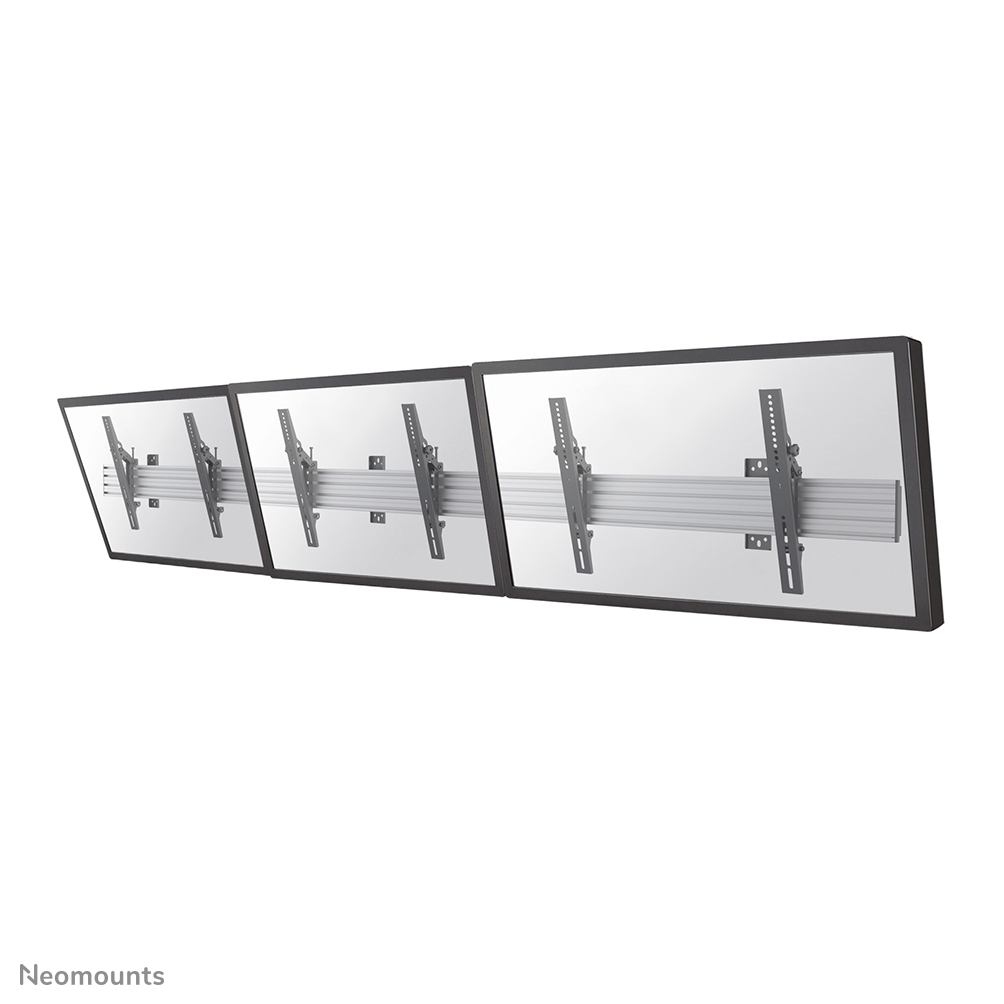 Neomounts NMPRO-WMB3 Menuboard-Wandhalterung 3 Bildschirme - 32-55" - max 30 kg/Bildschirm - VESA 100x100-600x400 - neigbar - schwarz