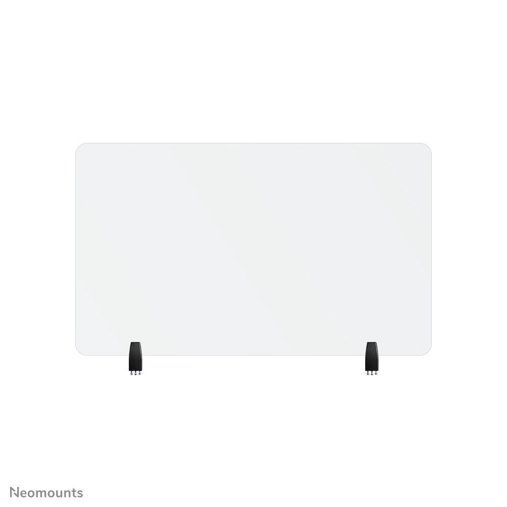 Neomounts NS-GLSPROTECT100 Schutzschirm aus gehärtetem Glas - B 100 cm - 100% recycelbar - inkl. Befestigungsklemmen - transparent