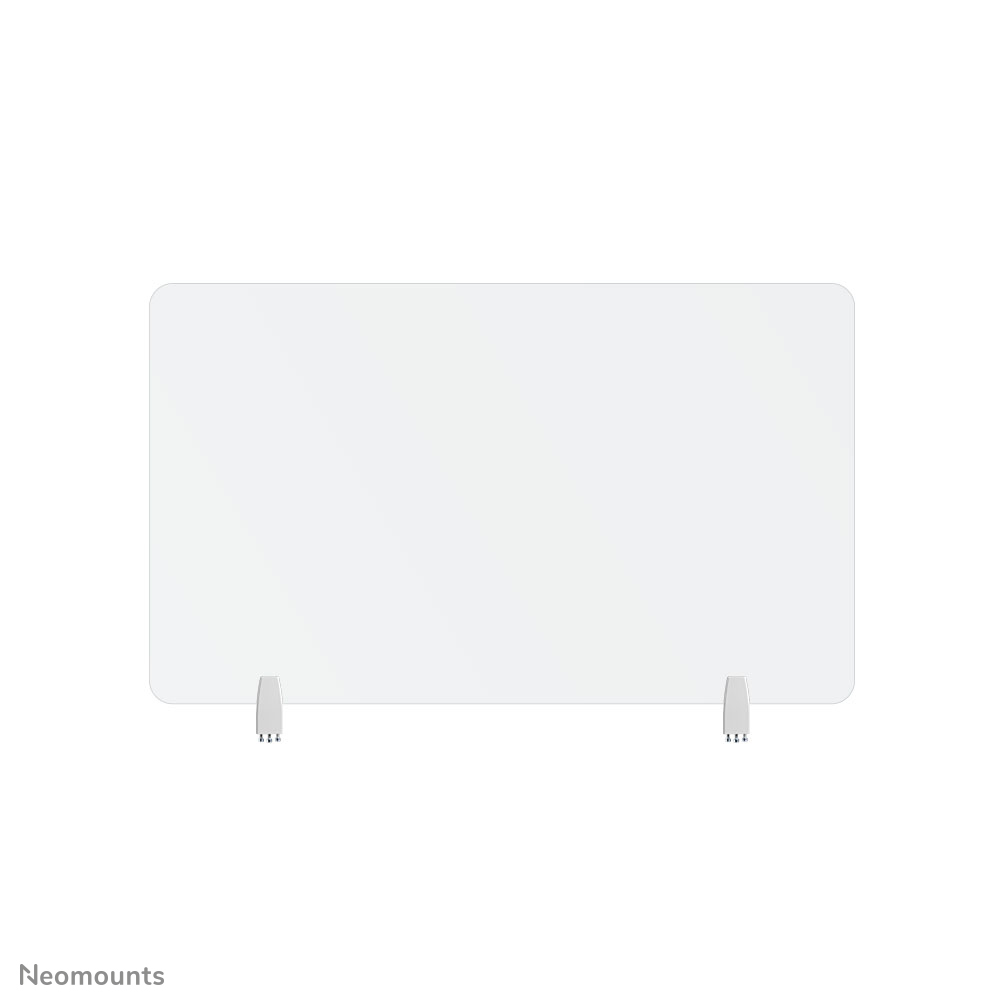 Neomounts NS-GLSPROTECT100 Schutzschirm aus gehärtetem Glas - B 100 cm - 100% recycelbar - inkl. Befestigungsklemmen - transparent