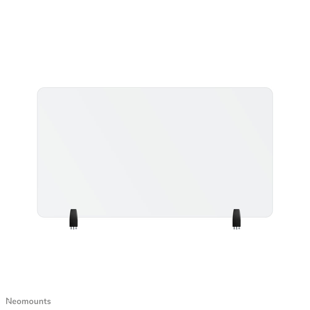 Neomounts NS-GLSPROTECT120 Schutzschirm aus gehärtetem Glas - B 120 cm - 100% recycelbar - inkl. Befestigungsklemmen - transparent