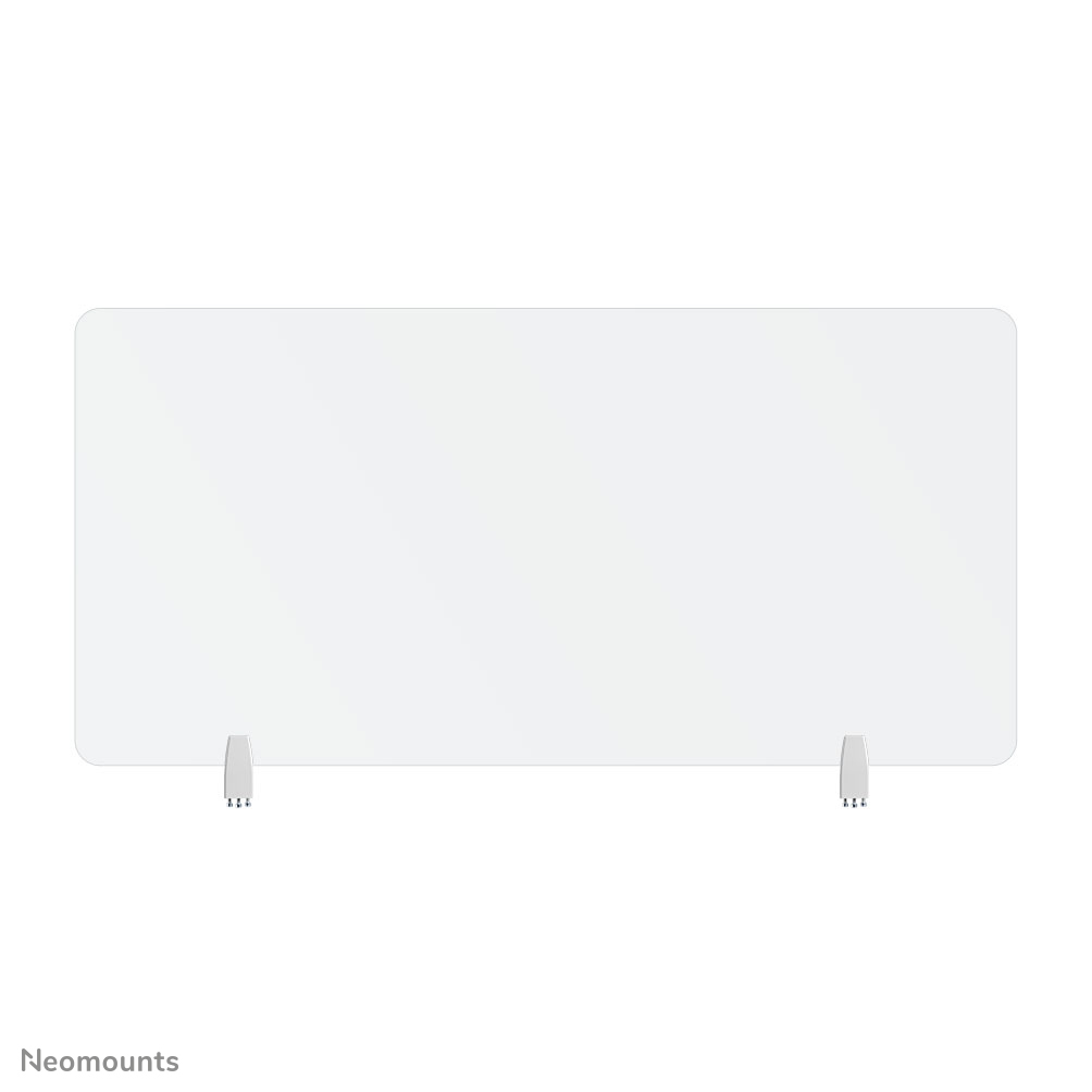 Neomounts NS-GLSPROTECT140 Schutzschirm aus gehärtetem Glas - B 138 cm - 100% recycelbar - inkl. Befestigungsklemmen - transparent