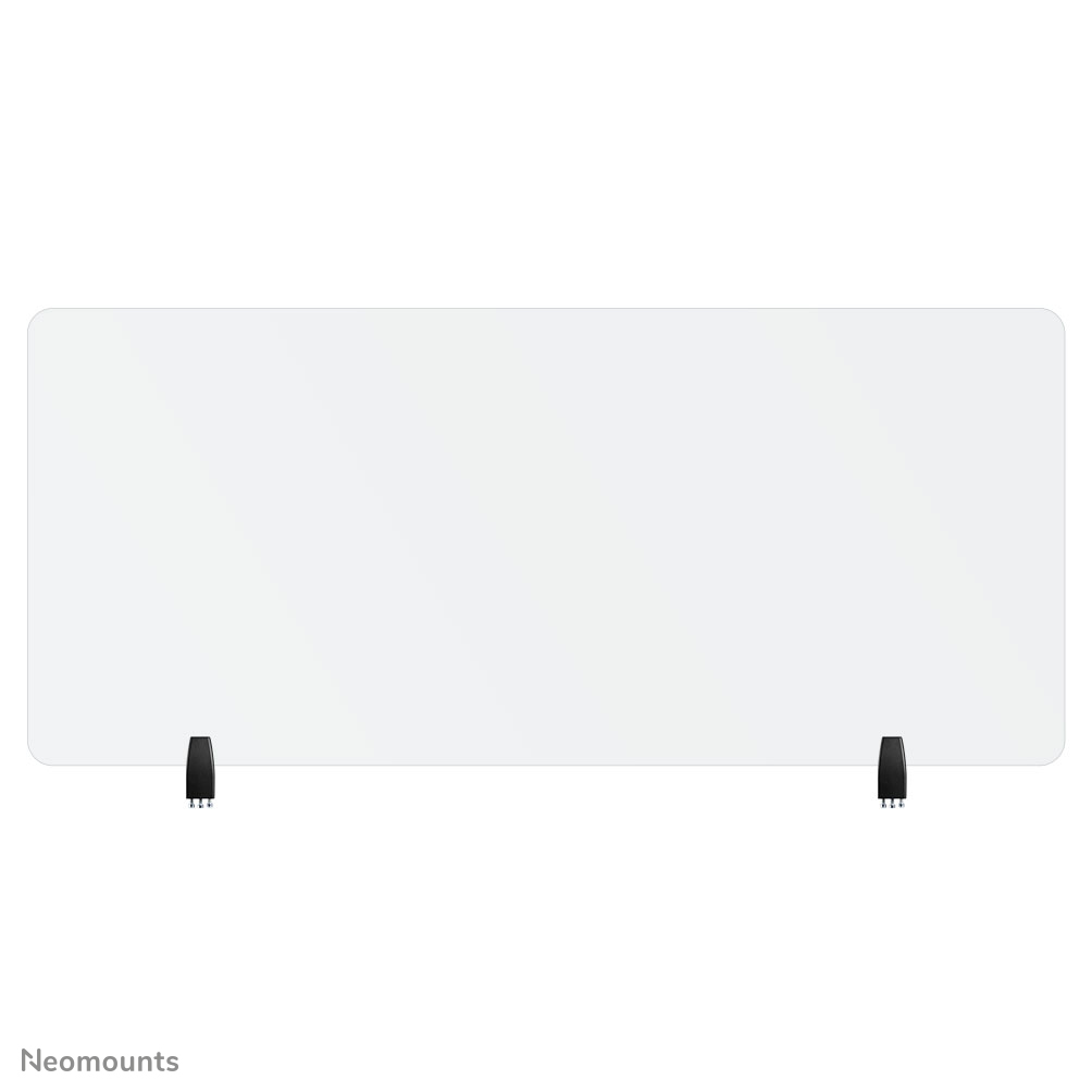 Neomounts NS-GLSPROTECT160 Schutzschirm aus gehärtetem Glas - B 158 cm - 100% recycelbar - inkl. Befestigungsklemmen - transparent