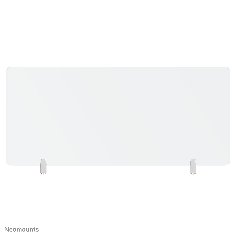 Neomounts NS-GLSPROTECT160 Schutzschirm aus gehärtetem Glas - B 158 cm - 100% recycelbar - inkl. Befestigungsklemmen - transparent