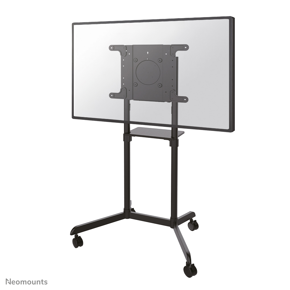Neomounts NS-M1250BLACK TV-Trolley - 37-70" - max 70 kg - VESA 200x200-600x400 - 90° drehbar - inkl. Hardwareablage - schwarz
