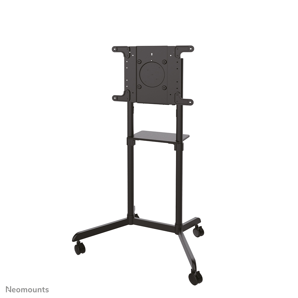 Neomounts NS-M1250BLACK TV-Trolley - 37-70" - max 70 kg - VESA 200x200-600x400 - 90° drehbar - inkl. Hardwareablage - schwarz