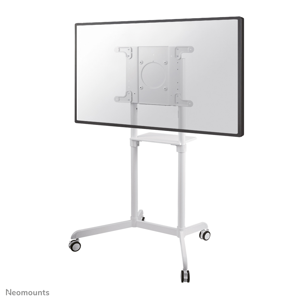 Neomounts NS-M1250WHITE TV-Trolley - 37-70" - max 70 kg - VESA 200x200-600x400 - 90° drehbar - inkl. Hardwareablage - weiß
